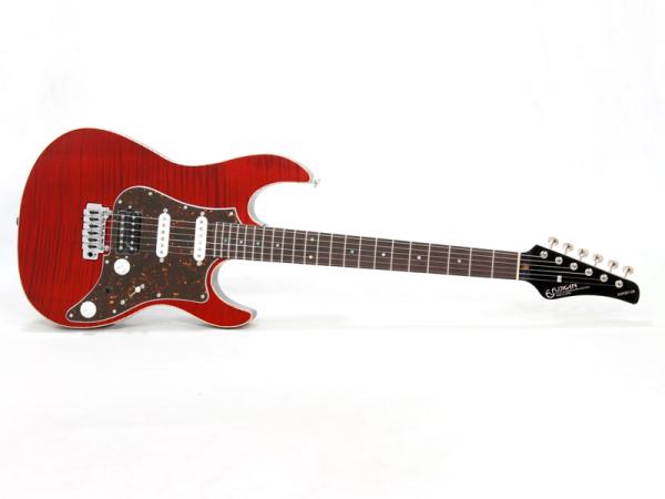 FgN フジゲン EOS Flame Maple/Mahogany Transparent Red 国産 エレキギター オーダー仕様