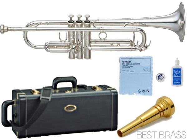 YAMAHA ( ヤマハ ) YTR-850S トランペット 銀メッキ イエローブラス カスタム 管楽器 B♭ Trumpets custom BEST BRASSマウスピース セット F　北海道 沖縄 離島不可