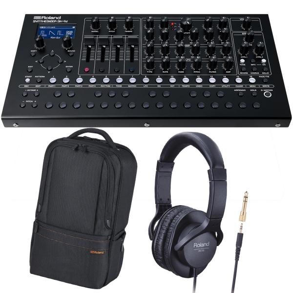 Roland ローランド SH-4d キャリーバッグ＆ヘッドホン セット シンセサイザー アナログモデリング デスクトップ シーケンサー