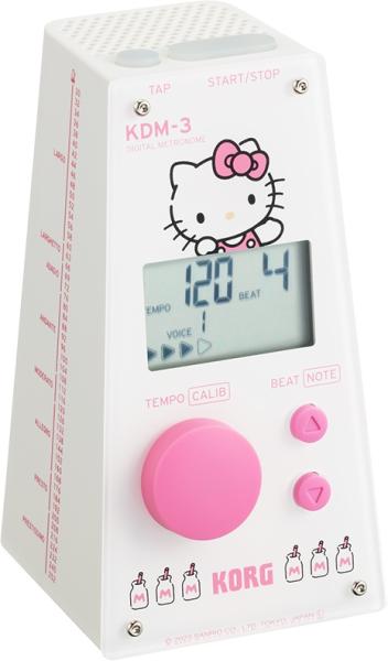 KORG コルグ 箱ボロ アウトレット KDM-3-KT ハローキティ デジタル メトロノーム ホワイト 限定 KDM3 digital white metronome Hello Kitty　北海道 沖縄 離島不可