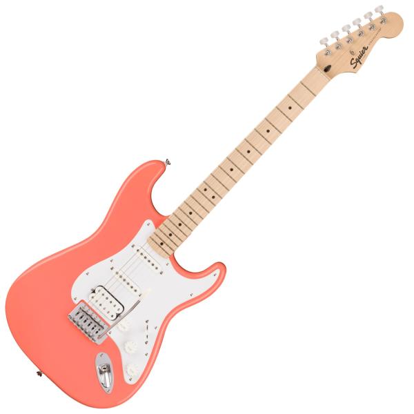 SQUIER スクワイヤー Squier Sonic Stratocaster HSS Tahitian Coral    ストラトキャスター 初心者 入門に おすすめ エレキギター 