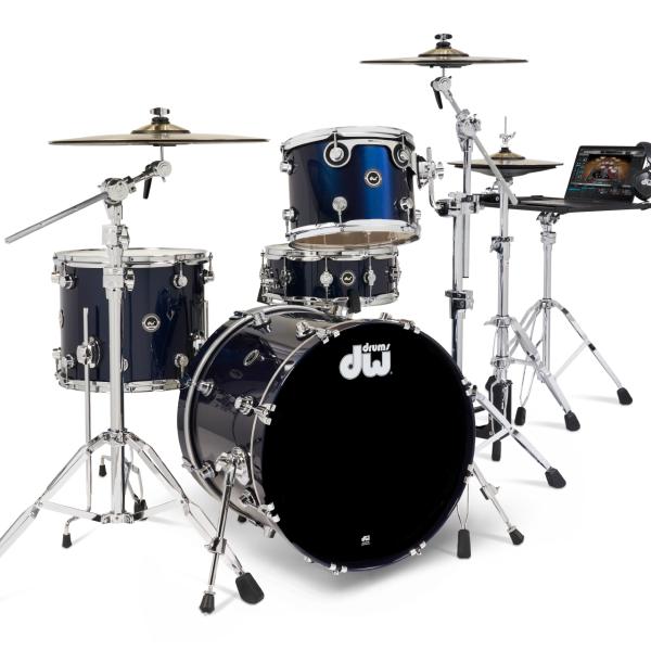 DW ( ディーダブル ) DWe 4-Piece Complete Bundle Kit Midnight Blue Metallic Lacquer