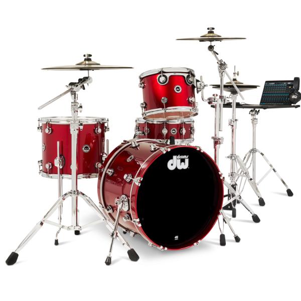 DW ディーダブル DWe 4-Piece Complete Bundle Kit Black Cherry Metallic Lacquer