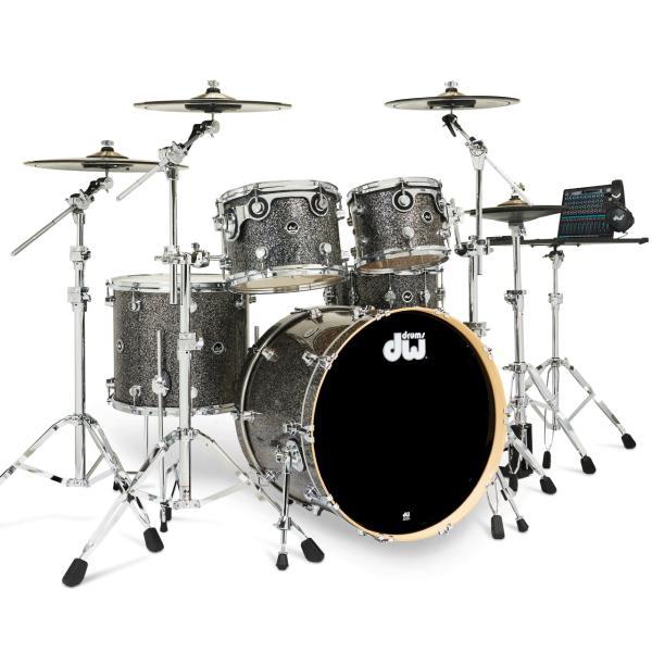 DW ディーダブル DWe 5-Piece Complete Bundle Kit Black Galaxy FinishPly