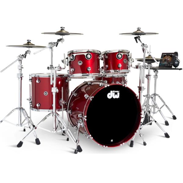 DW ディーダブル DWe 5-Piece Complete Bundle Kit Black Cherry Metallic Lacquer