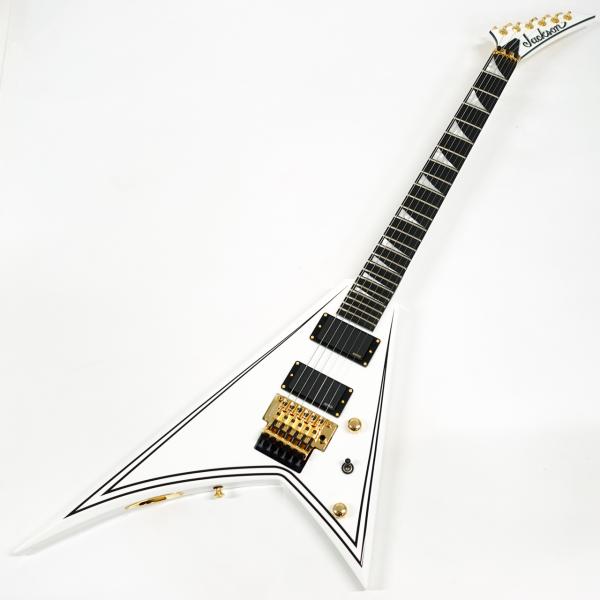 Jackson ( ジャクソン ) MJ Series Rhoads RR24MG  White with Black Pinstripes  国産  ランディ・ローズ エレキギター