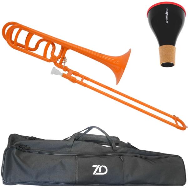 ZO ゼットオー TB-11 オレンジ アウトレット テナーバストロンボーン 太管 プラスチック Tenor bass trombone orange ミュート セット D　北海道 沖縄 離島不可