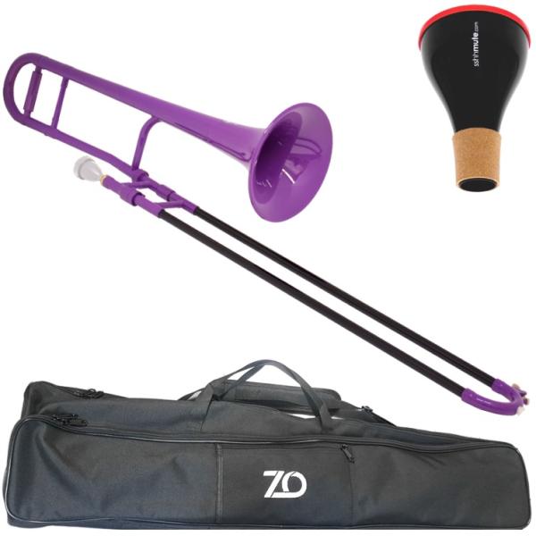 ZO ( ゼットオー ) TTB-04 テナートロンボーン パープル アウトレット プラスチック 細管 管楽器  tenor trombone purple ミュート セット F　北海道 沖縄 離島不可