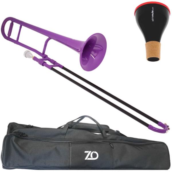 ZO ゼットオー TTB-04 テナートロンボーン パープル アウトレット プラスチック 細管 管楽器  tenor trombone purple ミュート セット F　北海道 沖縄 離島不可