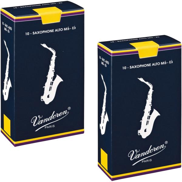 vandoren バンドーレン SR213 2箱 アルトサックス リード トラディショナル 3番 1箱 10枚 バラ 2箱 20枚 セット Alto saxophone traditional reeds 3.0　北海道 沖縄 離島不可