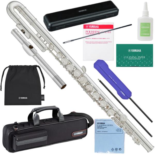 YAMAHA ヤマハ 5年保証サポート対象 YFL-212U フルート 子ども用 U字管 ストレート付き 銀メッキ セットG　以下対応不可 北海道 沖縄 離島 代引き