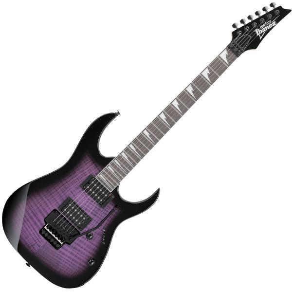 Ibanez ( アイバニーズ ) GRG320FA TVT  ダブルロックトレモロ搭載 入門 におすすめ エレキギター  Transparent Violet Sunburst 