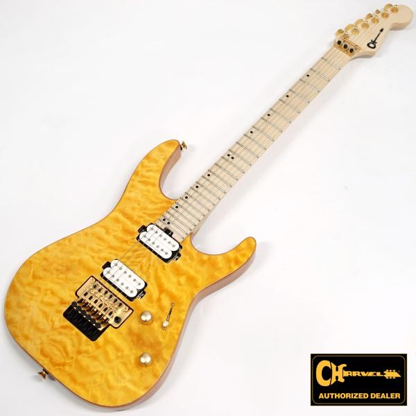 Charvel ( シャーベル ) Pro-Mod DK24 HH FR M Mahogany with Quilt Maple Dark Amber  エレキギター