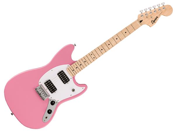 美品 Squier スクワイヤー Mustang ムスタング ピンク ケース付き SQUIER スクワイヤー Squier Sonic Mustang HH Flash Pink | ワタナベ
