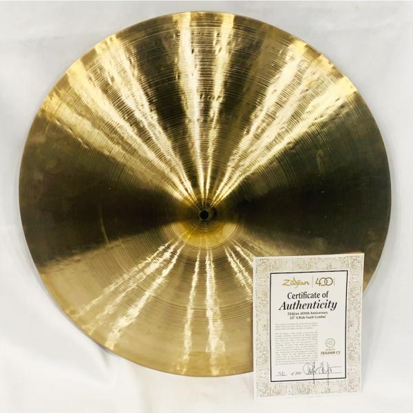 Zildjian ( ジルジャン ) 400th Anniversary Limited Edition Vault Cymbal 20" (1,820g) 58/200