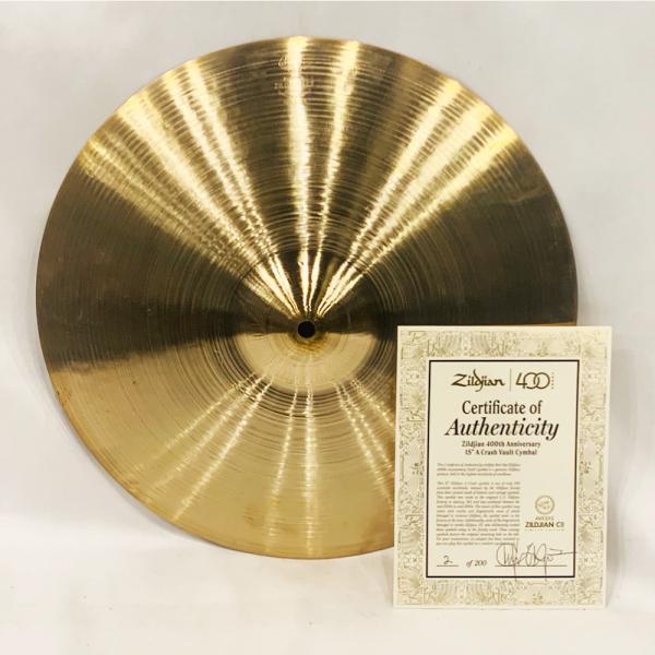 Zildjian ジルジャン 400th Anniversary Limited Edition Vault Cymbal 15" (965g) 2/200