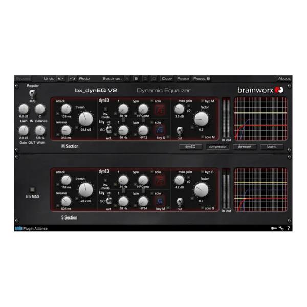 Plugin Alliance プラグインアライアンス Brainworx bx_dynEQ V2 エフェクト プラグイン EQ イコライザー コンプレッサー M/S処理