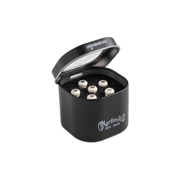 Martin マーチン LiquidMetal LUXE BY MARTIN Bridge Pins (Bone With Pearl)18APP0013