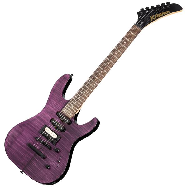 新しいスタイル KRAMER クレイマー Purple Transparent HSS Figured Striker ギター