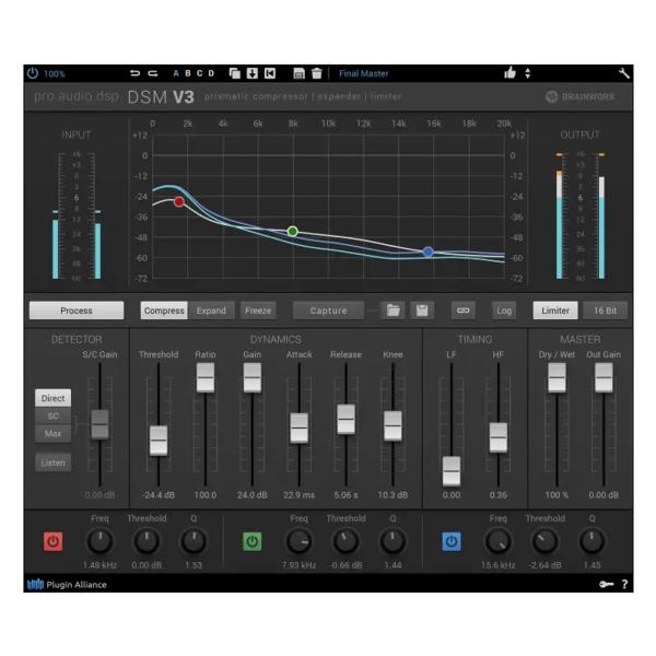 Plugin Alliance プラグインアライアンス ProAudioDSP DSM V3 ダイナミクス コンプレッサー エフェクト プラグイン