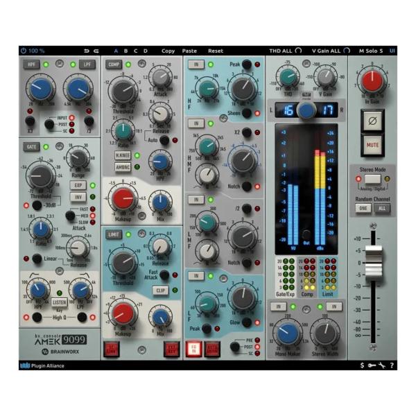 Plugin Alliance ( プラグインアライアンス ) Brainworx bx_console AMEK 9099 チャンネルストリップ エフェクト プラグイン