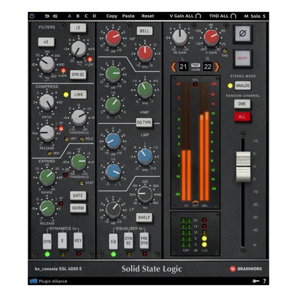 Plugin Alliance プラグインアライアンス Brainworx bx_console SSL 4000 E チャンネルストリップ エフェクト プラグイン