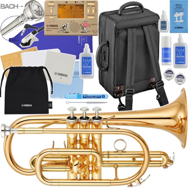 YAMAHA ヤマハ 5年保証サービス対象 YCR-4330GII B♭ コルネット ラッカー ゴールドブラス ショート 管楽器 セットE　以下対応不可 北海道 沖縄 離島 代引き
