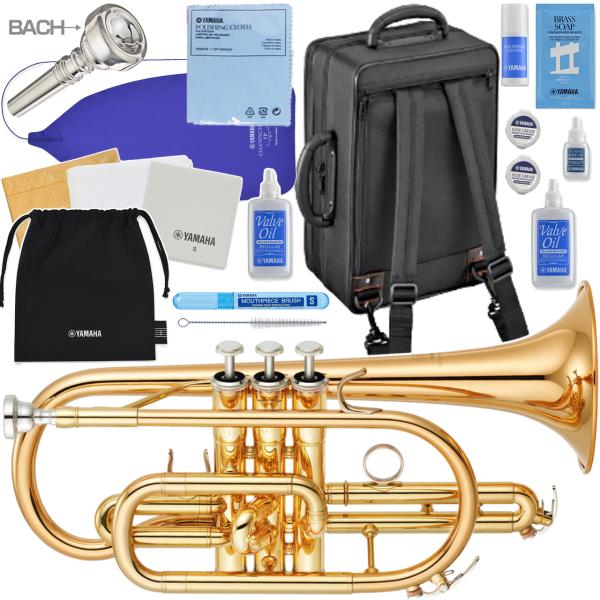 YAMAHA ヤマハ 5年保証サービス対象 YCR-4330GII B♭ コルネット ラッカー ゴールドブラス ショート 管楽器 セットG　以下対応不可 北海道 沖縄 離島 代引き