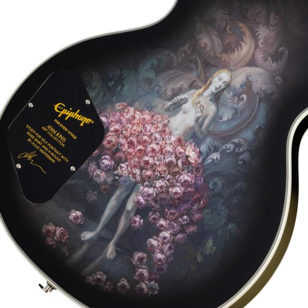 Epiphone エピフォン Adam Jones Les Paul Custom  Julie Heffernan’s Study For Self-Portrait with Rose Skirt and a Mouse レスポールカスタム