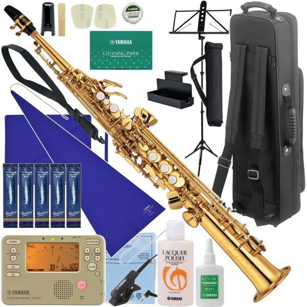 YAMAHA ヤマハ 5年保証サービス対象 YSS-475II ソプラノサックス ラッカー ストレート 管楽器 セットP　以下対応不可 北海道 沖縄 離島 代引き