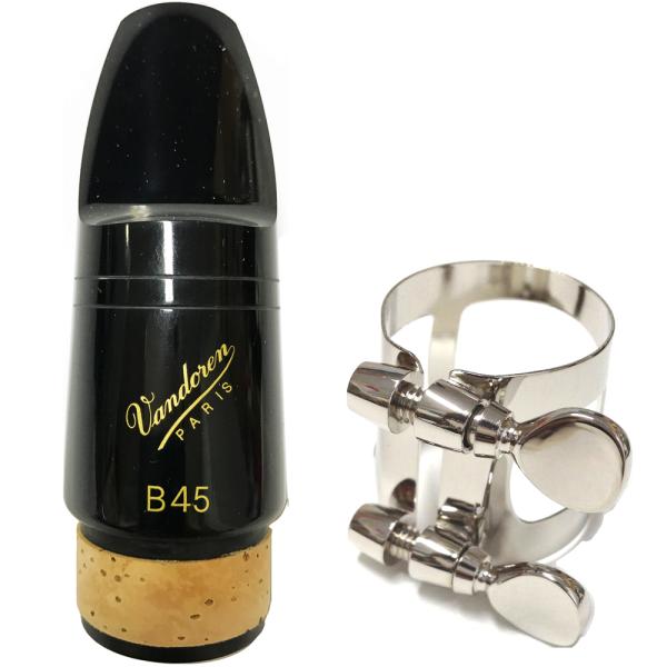 vandoren バンドーレン CM344 バスクラリネット マウスピース B45 スタンダード ブラック エボナイト Bass clarinet Mouthpieces リガチャー セット A　北海道 沖縄 離島不可