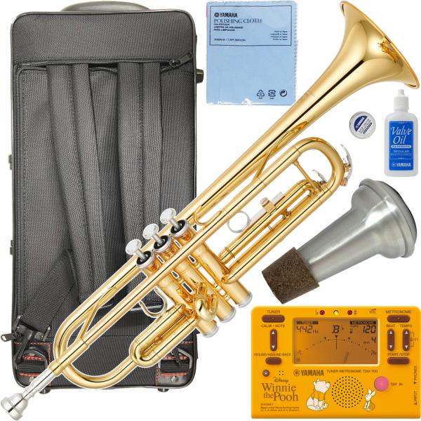 YAMAHA ヤマハ 5年保証サポート対象 YTR-3335 トランペット B♭ リバースタイプ ラッカー ゴールド TDM-700DPO セット　以下は対応不可 北海道 沖縄 離島 代引き