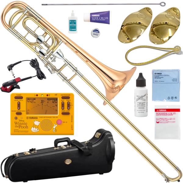 YAMAHA ヤマハ YBL-822G バストロンボーン 太管 ゴールドブラスベル ダブルロータリー カスタム Xeno Bass Trombone セット A　北海道 沖縄 離島不可