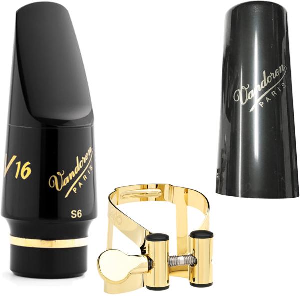 vandoren バンドーレン SM802 ソプラノサックス S6 マウスピース V16 ラバー soprano saxophone Mouthpieces MOリガチャー セット A　北海道 沖縄 離島不可