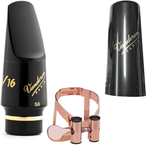 vandoren バンドーレン SM802 ソプラノサックス S6 マウスピース V16 ラバー soprano saxophone Mouthpieces MOリガチャー セット E　北海道 沖縄 離島不可