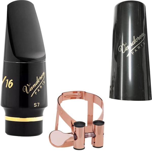 vandoren バンドーレン SM803 ソプラノサックス S7 マウスピース V16 ラバー  Soprano saxophone Mouthpieces MOリガチャー セット E　北海道 沖縄 離島不可