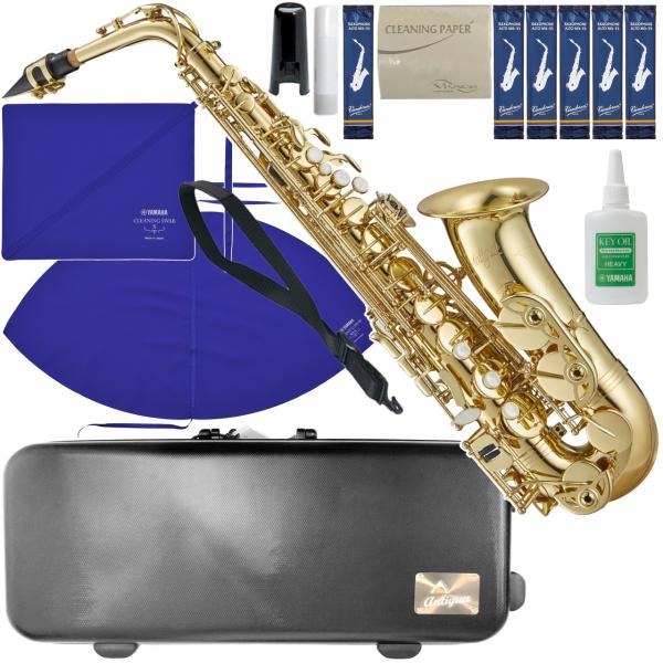 Antigua  アンティグア AS3108 アウトレット アルトサックス スタンダード GL ラッカー ゴールド セットO　以下対応不可 北海道 沖縄 離島 代引き