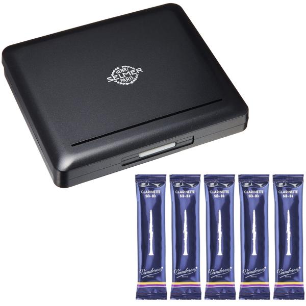  B♭ クラリネット リードケース ブラック 12枚用 収納 プラスチック clarinet reed case BLACK vandorenリード セット A　北海道 沖縄 離島不可