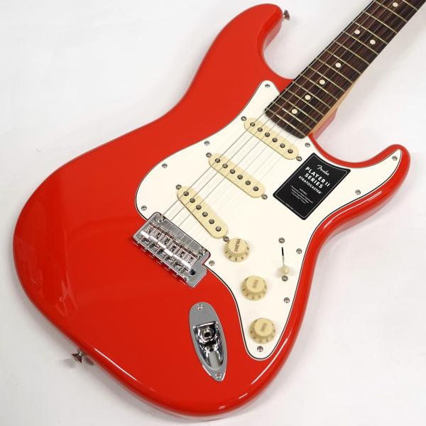 ハナハナダードスターラトル＆フラッシュブースト Fender フェンダー Player II Stratocaster Coral Red RW