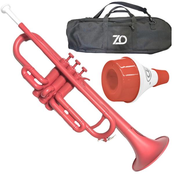 ZO ゼットオー トランペット TP-14 ピンク アウトレット プラスチック 管楽器 B♭ trumpet Pink ミュート セット C　以下対応不可 北海道 沖縄 離島