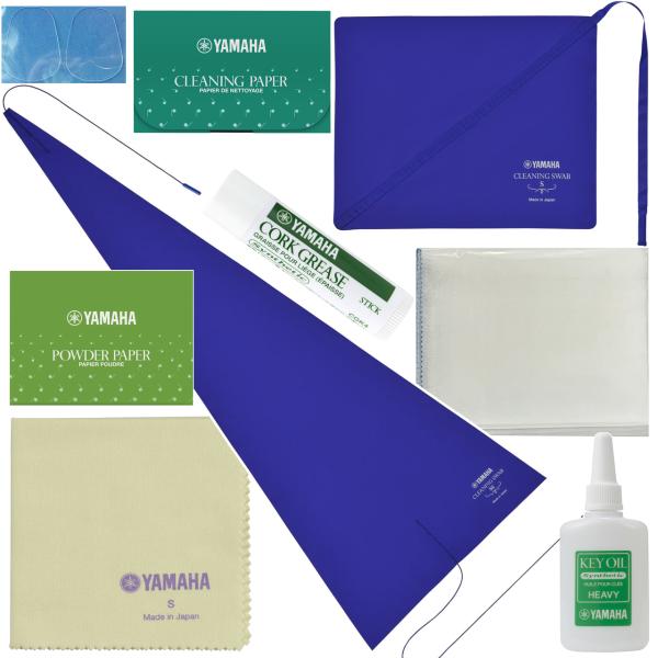 YAMAHA ヤマハ ソプラノサックス お手入れセット クリーニングスワブ クリーニングペーパー 管楽器 soprano saxophone セット B　北海道 沖縄 離島不可