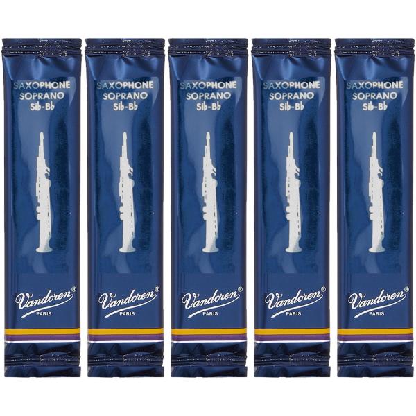 vandoren バンドーレン ソプラノサックス リード バラ 5枚 トラディショナル 2.5 青箱 SR2025をバラしたもの B♭ soprano saxophone traditional reeds　北海道 沖縄 離島不可