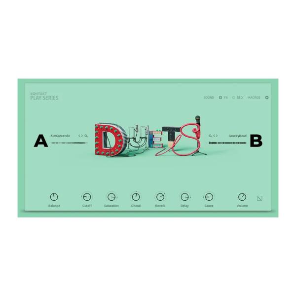 Native Instruments ネイティブインストゥルメンツ Play Series Duets シンセ音源 プラグイン DTM DAW