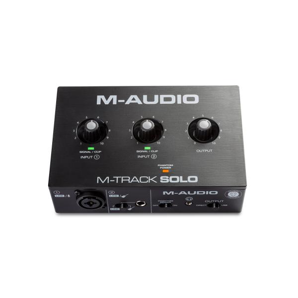 M-AUDIO エムオーディオ M-Track Solo USB 2CH オーディオインターフェイス クリスタルプリアンプ内蔵 