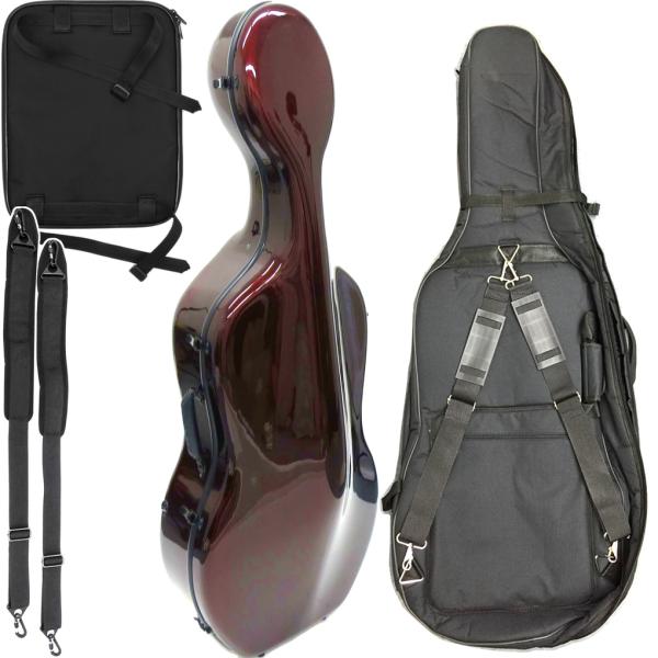 Carbon Mac カーボンマック CFC-3 WRD チェロ ケース ワインレッド ハードケース 4/4 リュック cello cases wine red セット D　北海道 沖縄 離島 代引き 同梱不可