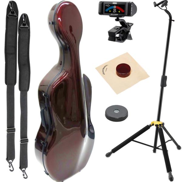Carbon Mac カーボンマック CFC-3 WRD チェロ ケース ワインレッド ハードケース 4/4 リュック cello cases wine red セット F　北海道 沖縄 離島 代引き 同梱不可