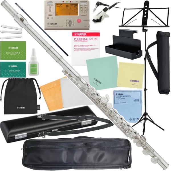 YAMAHA ヤマハ 5年保証サポート対象 YFL-212 フルート Eメカニズム 銀メッキ 管楽器 セットX　以下対応不可 北海道 沖縄 離島 代引き