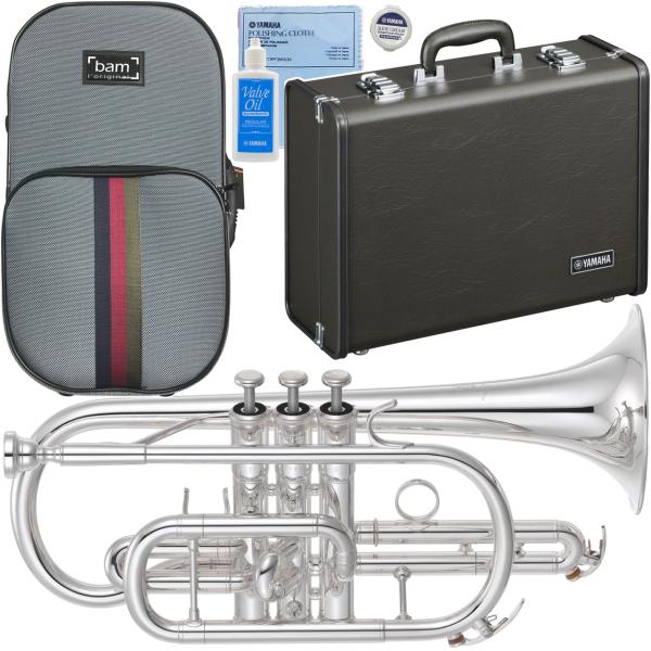 YAMAHA ヤマハ 5年保証サービス対象 YCR-6335SII コルネット 銀メッキ ショート B♭ セットF　以下対応不可 北海道 沖縄 離島 代引き