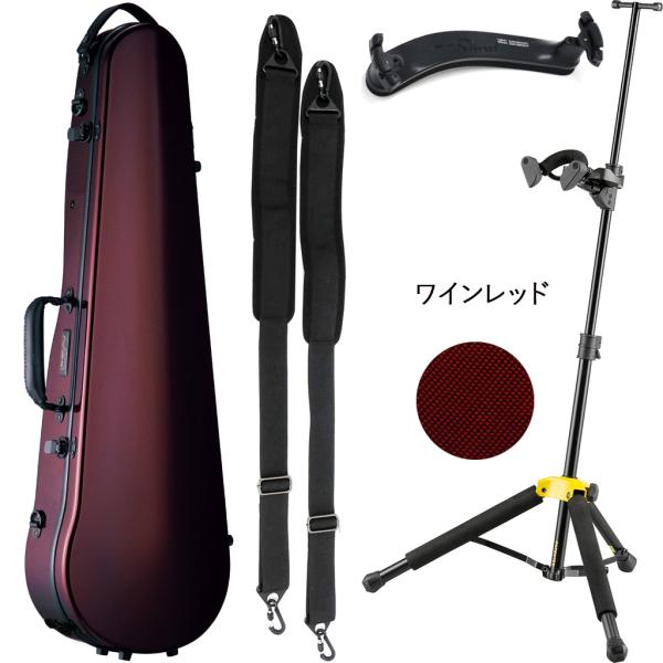 Carbon Mac カーボンマック CFV-2 スリム WRD ワインレッド バイオリン ケース リュック 4/4 ハードケース  violin case DS571BB セットZ　北海道 沖縄 離島 代引き 同梱不可