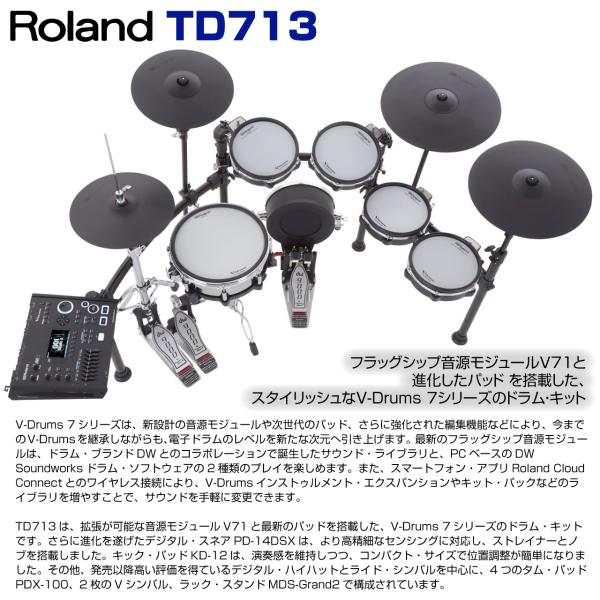 Roland ローランド TD713S [ TAMAツインペダルセット ] | ワタナベ楽器